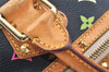 Auth Louis Vuitton Monogram Multicolor Alma PM Black Hand Bag M92646 LV 1795I