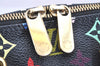 Auth Louis Vuitton Monogram Multicolor Alma PM Black Hand Bag M92646 LV 1795I