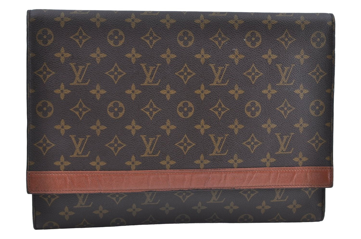 Authentic Louis Vuitton Monogram Porte Envelope Documents Case M51801 LV 1797H