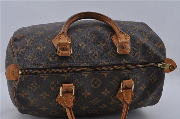 Authentic Louis Vuitton Monogram Speedy 30 Hand Bag Purse M41526 LV 1798D