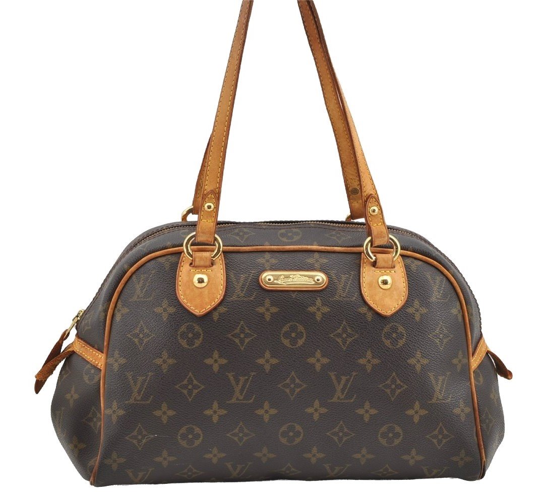 Authentic Louis Vuitton Monogram Montorgueil PM M95565 Shoulder Tote Bag 1798I