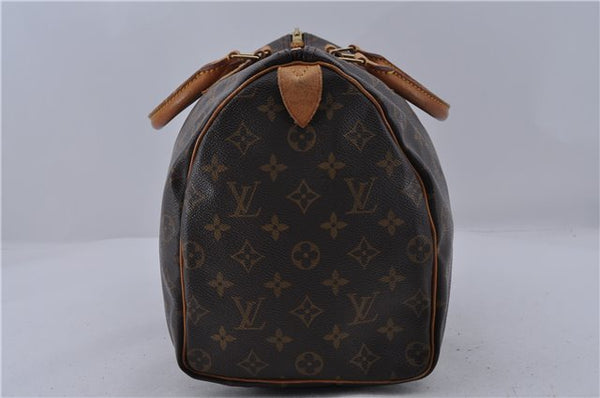 Authentic Louis Vuitton Monogram Speedy 35 Hand Bag M41524 LV 1799D