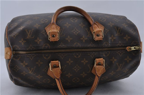 Authentic Louis Vuitton Monogram Speedy 35 Hand Bag M41524 LV 1799D