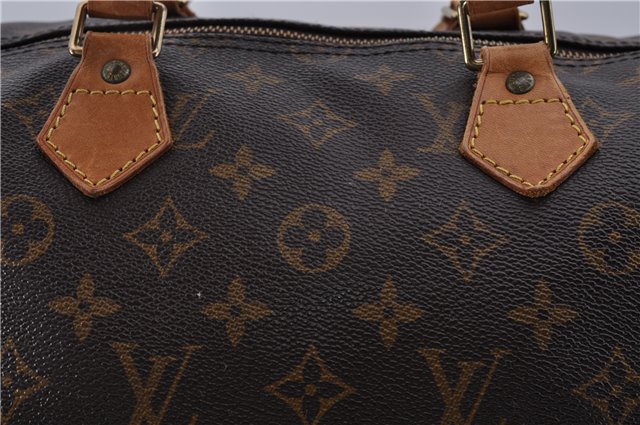 Authentic Louis Vuitton Monogram Speedy 35 Hand Bag M41524 LV 1799D