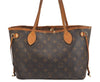 Authentic Louis Vuitton Monogram Neverfull PM Shoulder Tote Bag M40155 LV 1799I