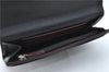 Authentic CHANEL Calf Skin Bicolore CoCo Mark Long Wallet Purse Black 1800C