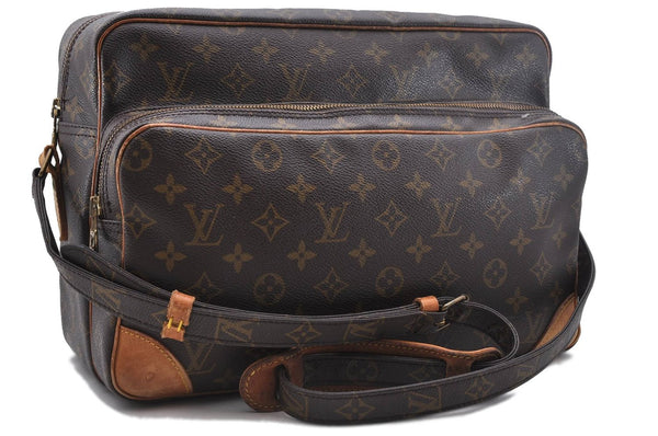 Authentic Louis Vuitton Monogram Nile 34 Shoulder Cross Body Bag M45242 LV 1800D