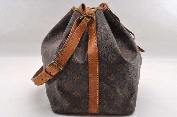 Authentic Louis Vuitton Monogram Petit Noe M42226 Shoulder Drawstring Bag 1800I