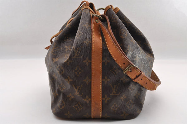 Authentic Louis Vuitton Monogram Petit Noe M42226 Shoulder Drawstring Bag 1800I