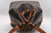 Authentic Louis Vuitton Monogram Petit Noe M42226 Shoulder Drawstring Bag 1800I