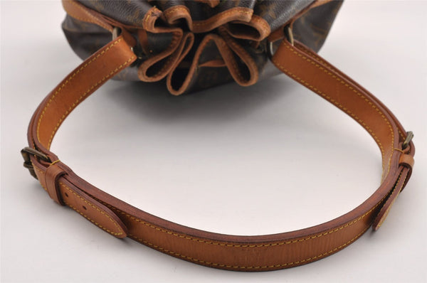 Authentic Louis Vuitton Monogram Petit Noe M42226 Shoulder Drawstring Bag 1800I