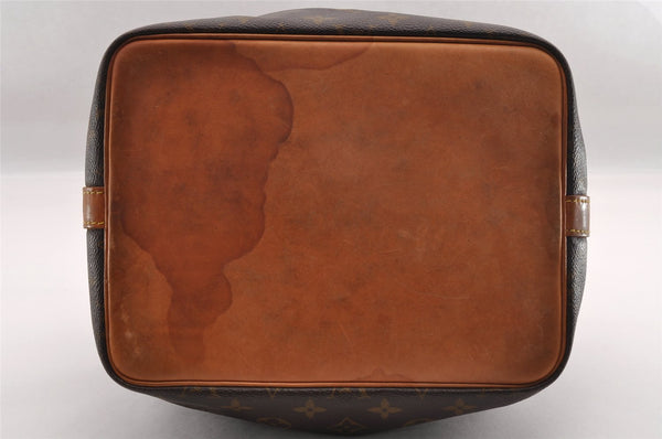 Authentic Louis Vuitton Monogram Petit Noe M42226 Shoulder Drawstring Bag 1800I