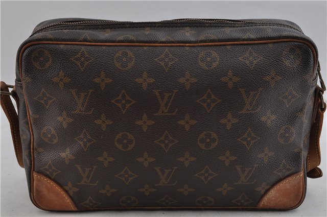 Auth Louis Vuitton Monogram Trocadero 30 Shoulder Cross Body Bag M51272 LV 1801D