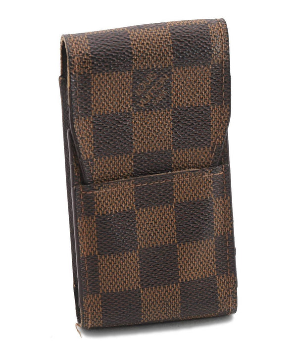 Authentic LOUIS VUITTON Damier Etui Cigarette Case N63024 LV 1802C