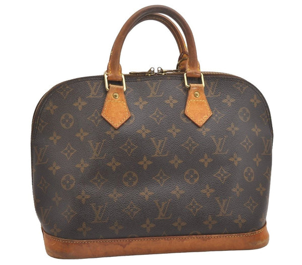 Authentic Louis Vuitton Monogram Alma Hand Bag Purse M51130 LV 1803I
