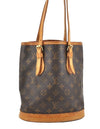Authentic Louis Vuitton Monogram Bucket PM Shoulder Tote Bag M42238 Junk 1804I