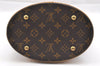 Authentic Louis Vuitton Monogram Bucket PM Shoulder Tote Bag M42238 Junk 1804I