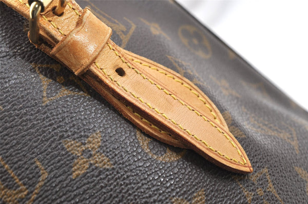 Authentic Louis Vuitton Monogram Bucket PM Shoulder Tote Bag M42238 Junk 1804I