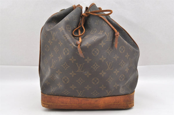Authentic Louis Vuitton Monogram Noe Shoulder Drawstring Bag M42224 LV 1805I