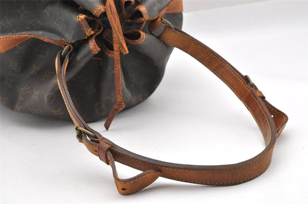 Authentic Louis Vuitton Monogram Noe Shoulder Drawstring Bag M42224 LV 1805I