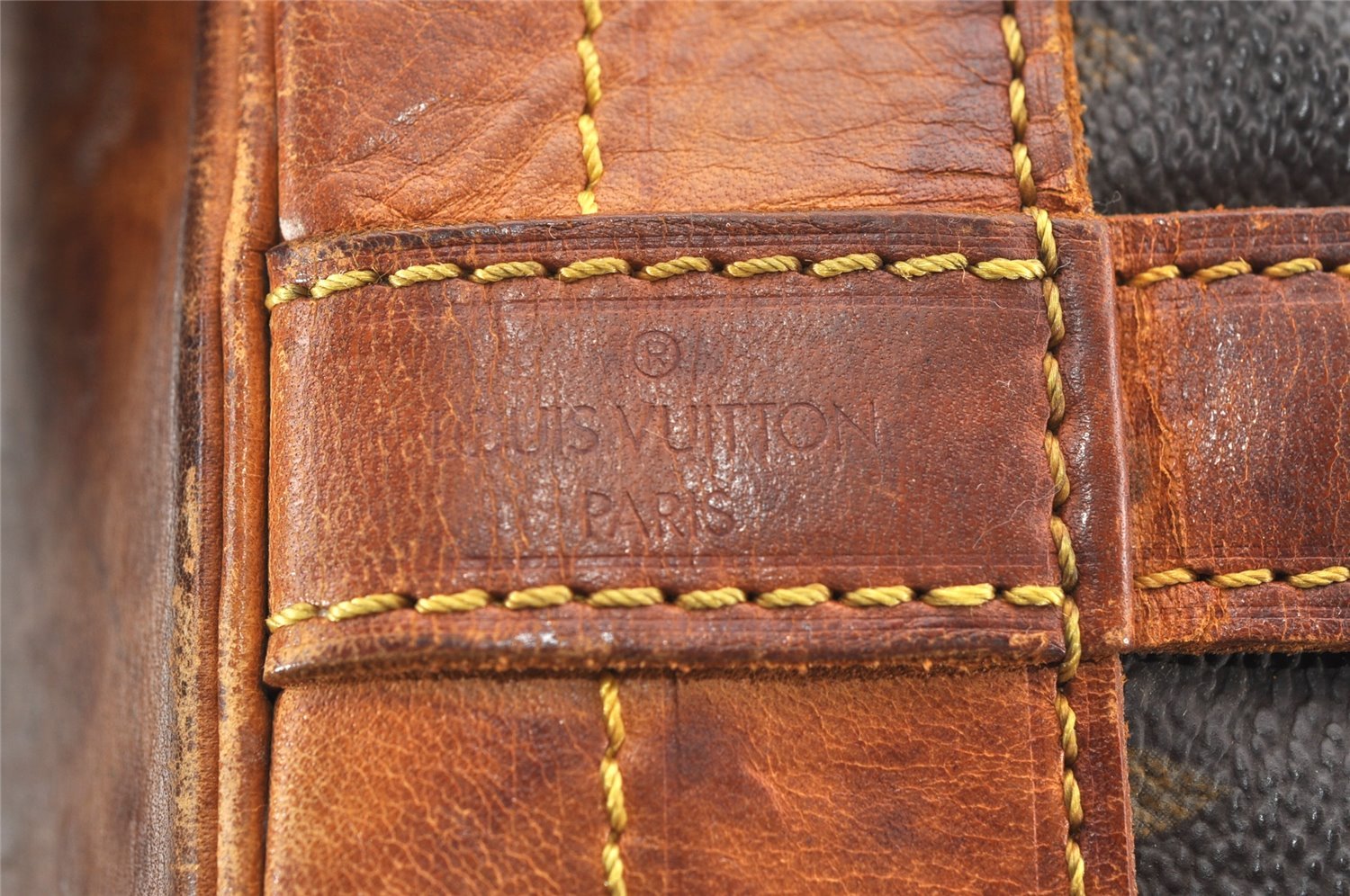 Authentic Louis Vuitton Monogram Noe Shoulder Drawstring Bag M42224 LV 1805I