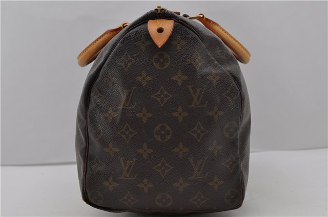 Authentic Louis Vuitton Monogram Speedy 35 Hand Bag M41524 LV 1806D