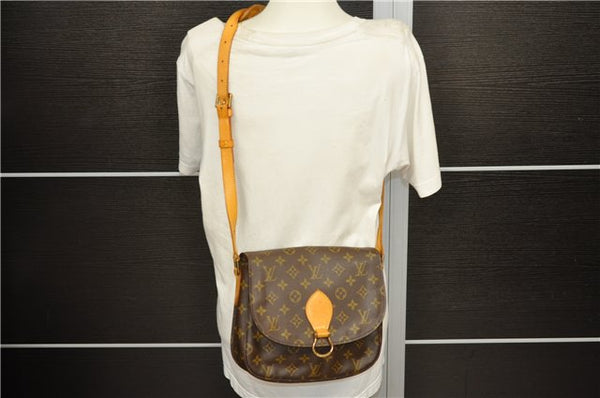 Auth Louis Vuitton Monogram Saint Cloud GM Shoulder Cross Bag M51242 LV 1807D