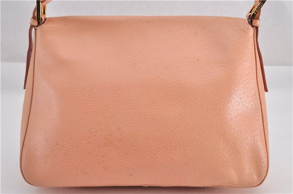 Authentic FENDI Mamma Baguette Shoulder Hand Bag Purse Leather Pink 1807F