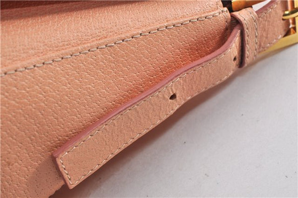 Authentic FENDI Mamma Baguette Shoulder Hand Bag Purse Leather Pink 1807F