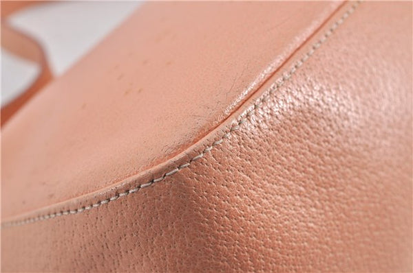 Authentic FENDI Mamma Baguette Shoulder Hand Bag Purse Leather Pink 1807F