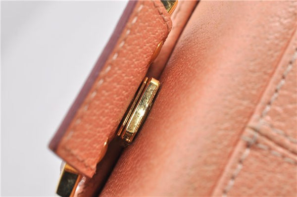 Authentic FENDI Mamma Baguette Shoulder Hand Bag Purse Leather Pink 1807F