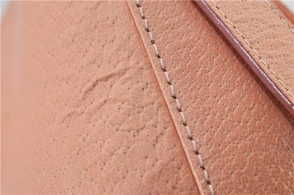 Authentic FENDI Mamma Baguette Shoulder Hand Bag Purse Leather Pink 1807F