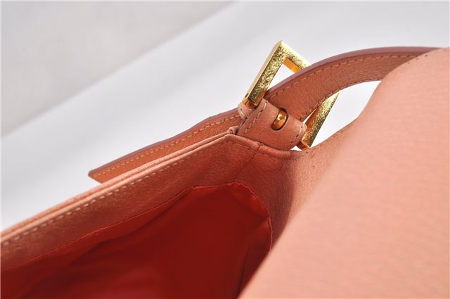 Authentic FENDI Mamma Baguette Shoulder Hand Bag Purse Leather Pink 1807F
