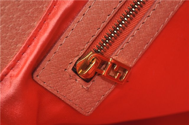Authentic FENDI Mamma Baguette Shoulder Hand Bag Purse Leather Pink 1807F