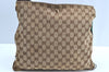 Authentic GUCCI Web Sherry Line Shoulder Bag GG Canvas Leather Brown 1807G