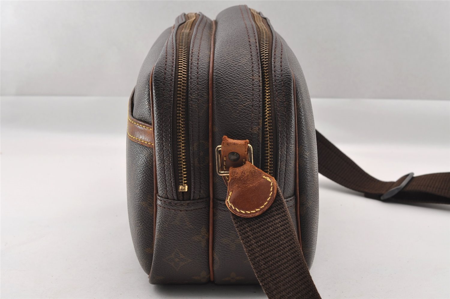 Authentic Louis Vuitton Monogram Reporter PM Shoulder Bag M45254 Junk 1807I