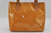 Authentic Louis Vuitton Vernis Houston Shoulder Hand Bag Yellow M91004 LV 1808I