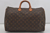 Authentic Louis Vuitton Monogram Speedy 40 Hand Boston Bag M41522 LV 1809I