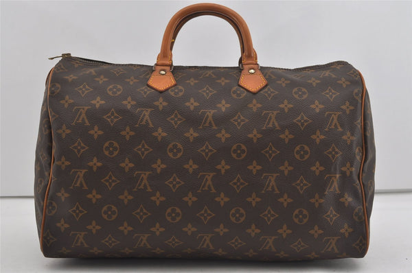 Authentic Louis Vuitton Monogram Speedy 40 Hand Boston Bag M41522 LV 1809I