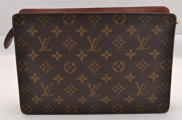 Authentic Louis Vuitton Monogram Pochette Homme Clutch Hand Bag M51795 LV 1810I