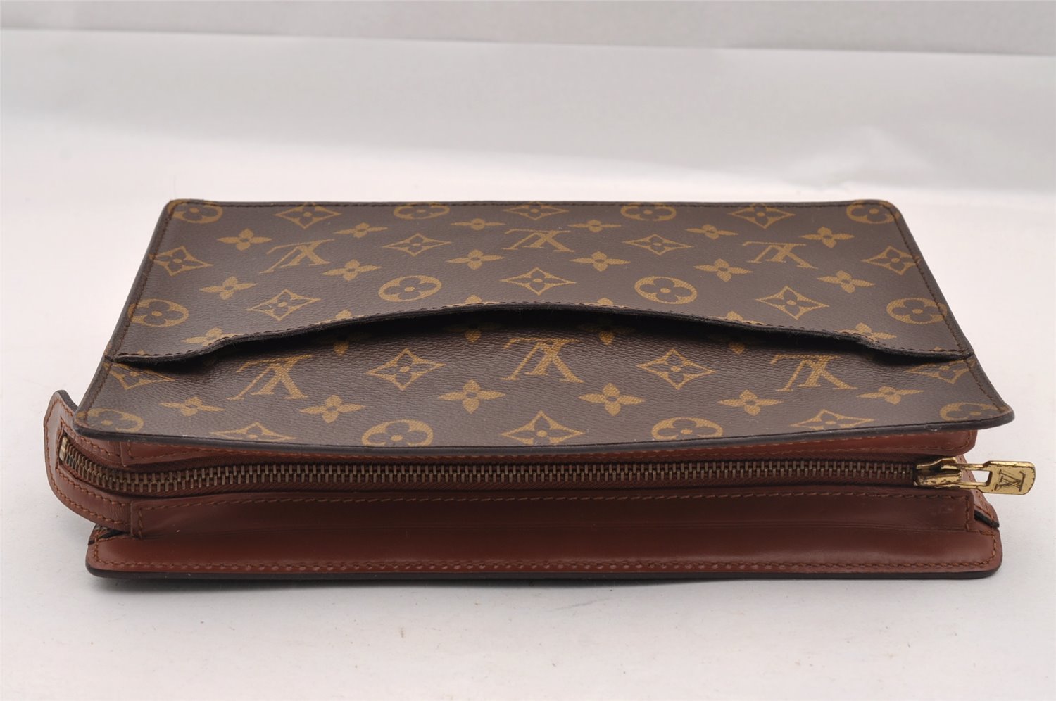 Authentic Louis Vuitton Monogram Pochette Homme Clutch Hand Bag M51795 LV 1810I