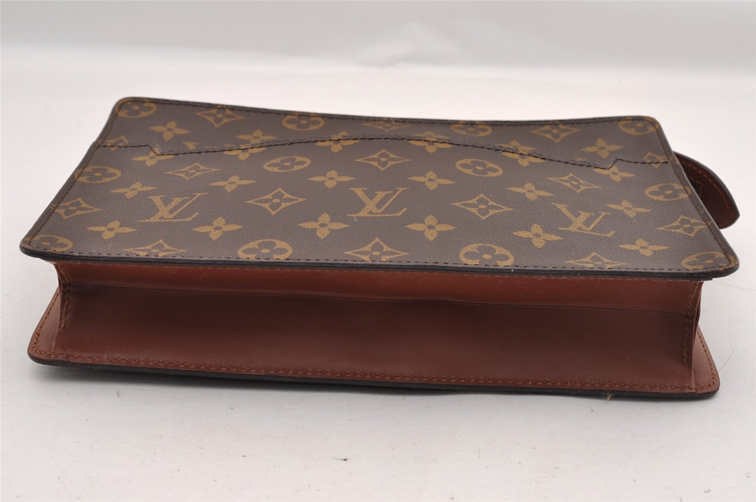 Authentic Louis Vuitton Monogram Pochette Homme Clutch Hand Bag M51795 LV 1810I