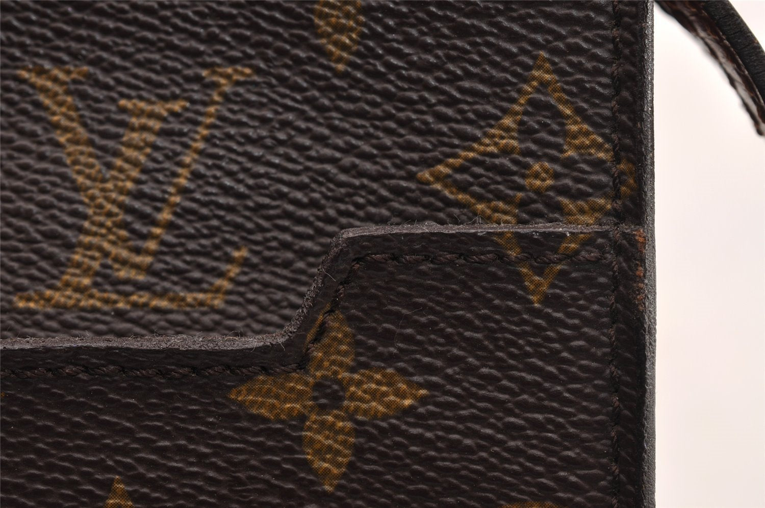 Authentic Louis Vuitton Monogram Pochette Homme Clutch Hand Bag M51795 LV 1810I