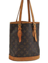 Authentic Louis Vuitton Monogram Bucket PM Shoulder Tote Bag M42238 LV 1811I