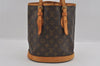 Authentic Louis Vuitton Monogram Bucket PM Shoulder Tote Bag M42238 LV 1811I