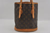 Authentic Louis Vuitton Monogram Bucket PM Shoulder Tote Bag M42238 LV 1811I