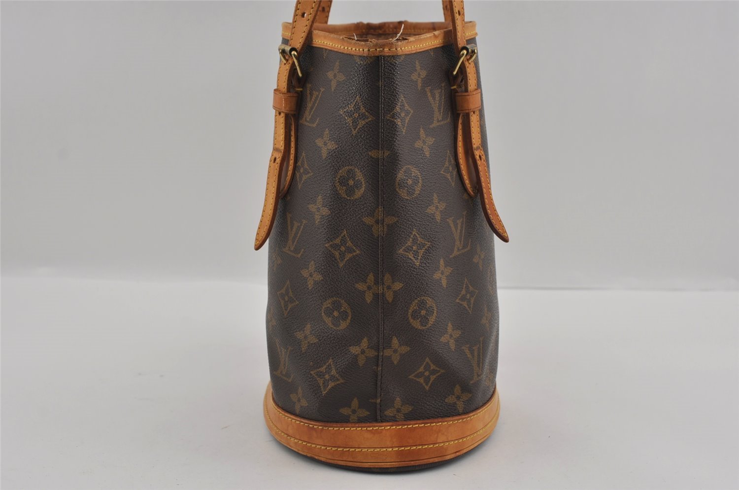 Authentic Louis Vuitton Monogram Bucket PM Shoulder Tote Bag M42238 LV 1811I