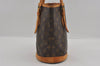 Authentic Louis Vuitton Monogram Bucket PM Shoulder Tote Bag M42238 LV 1811I