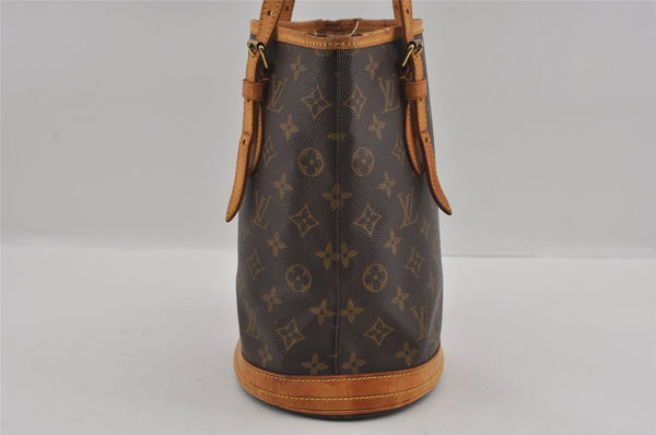 Authentic Louis Vuitton Monogram Bucket PM Shoulder Tote Bag M42238 LV 1811I