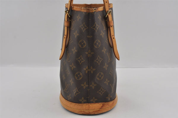 Authentic Louis Vuitton Monogram Bucket PM Shoulder Tote Bag M42238 LV 1811I